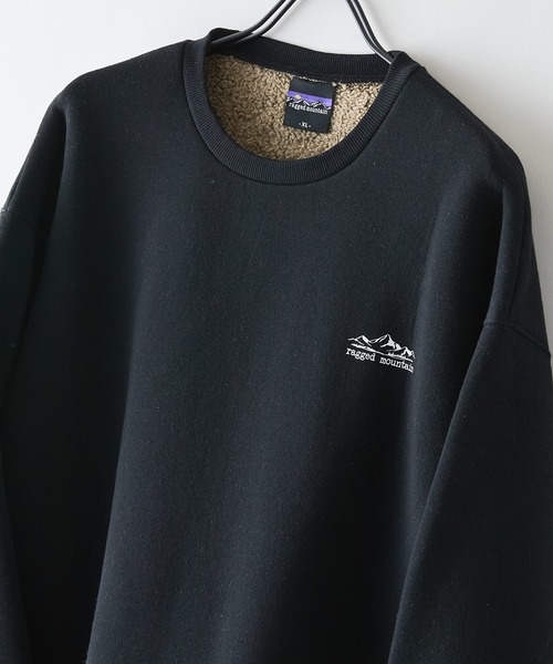 ragged mountain(ラギットマウンテン)の「【RAGGED MOUNTAIN/ラギットマウンテン】【着た瞬間から包み込まれるような暖かさ】PELHAM/ぺラム 裏ボア スウェットトレーナー シンプルロゴ 無地 イージーケア ルームウェア ワンマイルウェア ユニセックス(スウェット・メンズ・杢グレー/アイボリー/ブラック/ベージュ/チャコールグレー・MEDIUM/LARGE/X-LARGE)」の3枚目の写真