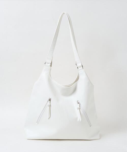 WEGO（ウィゴー）の「WEGO/トライアングルトートバッグ（トートバッグ・レディース・ブラウン/ホワイト/ブラック・FREE）」の19枚目の写真