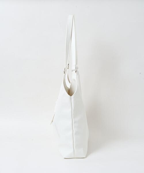 WEGO（ウィゴー）の「WEGO/トライアングルトートバッグ（トートバッグ・レディース・ブラウン/ホワイト/ブラック・FREE）」の18枚目の写真