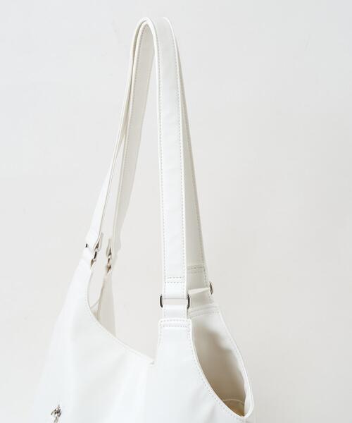 WEGO（ウィゴー）の「WEGO/トライアングルトートバッグ（トートバッグ・レディース・ブラウン/ホワイト/ブラック・FREE）」の16枚目の写真