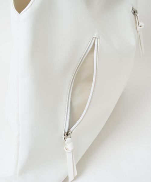 WEGO（ウィゴー）の「WEGO/トライアングルトートバッグ（トートバッグ・レディース・ブラウン/ホワイト/ブラック・FREE）」の14枚目の写真