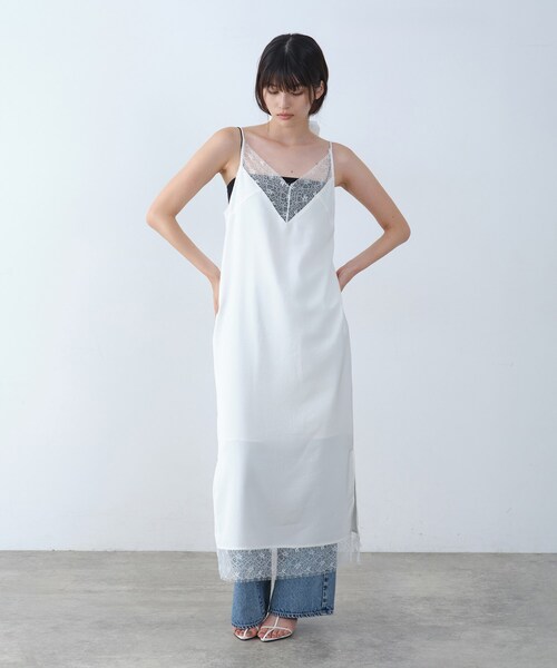 CODE A(コードエー)の「vintage like lace dress(ワンピース・レディース・ダークブラウン/ホワイト・38/36)」の8枚目の写真