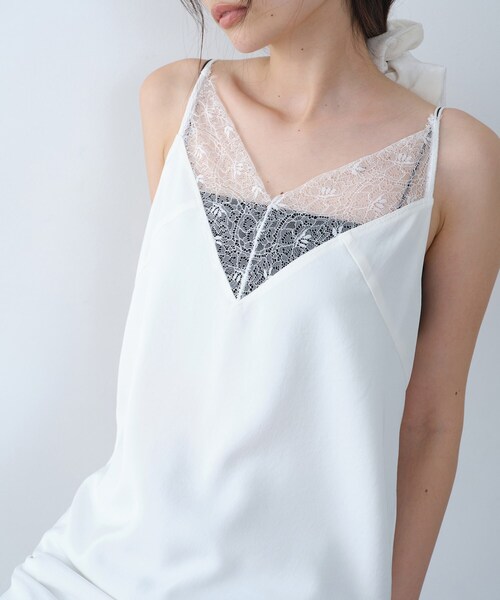 CODE A(コードエー)の「vintage like lace dress(ワンピース・レディース・ダークブラウン/ホワイト・38/36)」の9枚目の写真