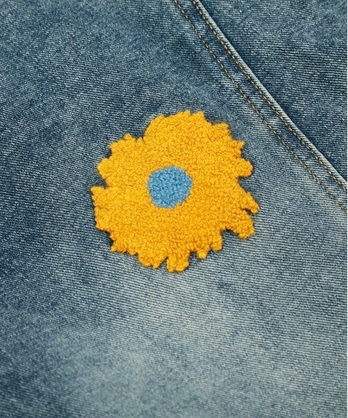 HOOK（フック）の「コクーン フラワーモチーフ デニムパンツ（デニムパンツ・メンズ・ブラック/ブルー・SMALL/MEDIUM/LARGE）」の20枚目の写真