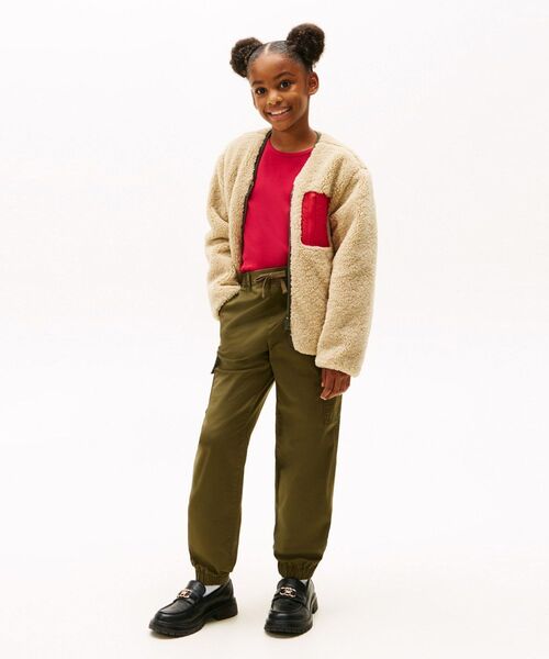 TOMMY HILFIGER（トミーヒルフィガー）の「KIDS リバーシブルテディナイロンジャケット（ブルゾン・キッズ・グリーン・160cm/150cm/140cm/130cm）」の10枚目の写真