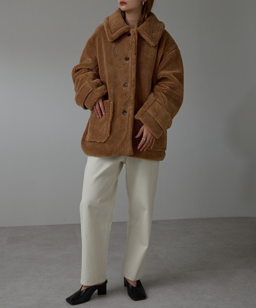 セール】テディボア ステンカラーミドルコート（ステンカラーコート