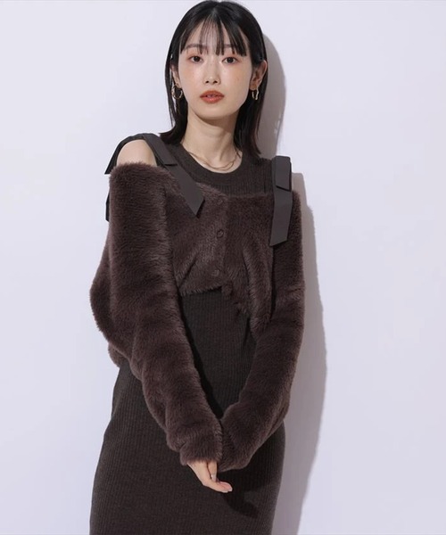 Mystrada（マイストラーダ）の「ファーボレロ（ニット/セーター）」 - WEAR