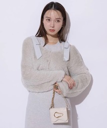 Mystrada♡ファー付きカーディガン Mystrada（マイストラーダ）の「フェザーカーデ（ニット/セーター