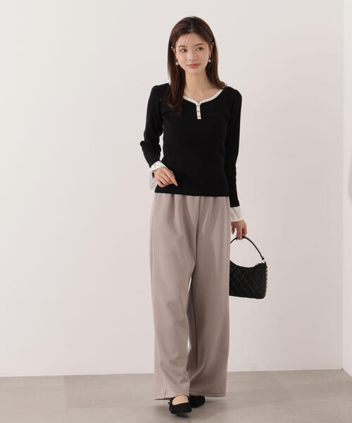 PROPORTION BODY DRESSING(プロポーションボディドレッシング)の「異素材スリーブニット / 1215270017(ニット/セーター・レディース・グレー/ブラック/ブラウン系その他・FREE)」の13枚目の写真