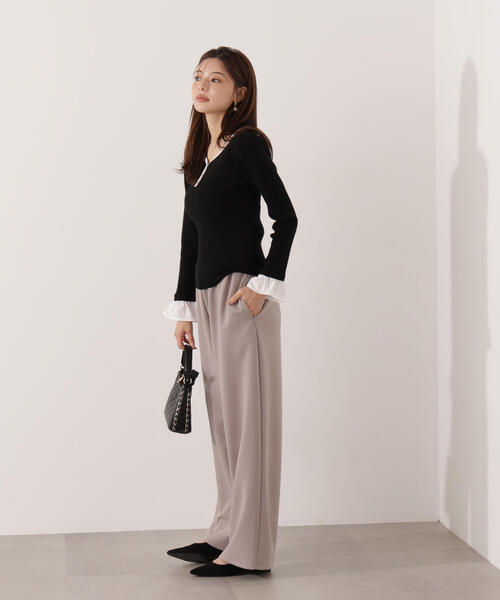 PROPORTION BODY DRESSING(プロポーションボディドレッシング)の「異素材スリーブニット / 1215270017(ニット/セーター・レディース・グレー/ブラック/ブラウン系その他・FREE)」の14枚目の写真