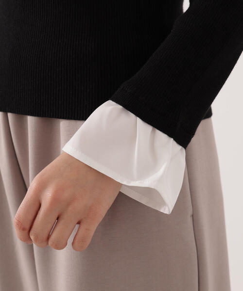 PROPORTION BODY DRESSING(プロポーションボディドレッシング)の「異素材スリーブニット / 1215270017(ニット/セーター・レディース・グレー/ブラック/ブラウン系その他・FREE)」の22枚目の写真