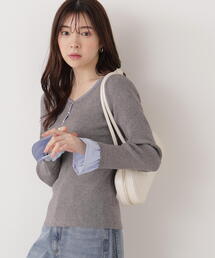 PROPORTION BODY DRESSING | 異素材スリーブニット / 1215270017(ニット/セーター)