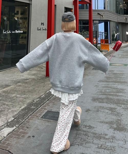 Alley Tokyo(アリートーキョー)の「【セットアップで着られる】ダメージいっぱいゆるめスウェットハーフパンツ(スウェットパンツ・レディース・グレー/スミクロ・FREE)」の16枚目の写真