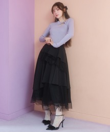 REDYAZEL | シアーMIXティアードスカート(スカート)