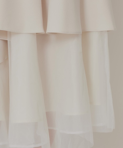 REDYAZEL（レディアゼル）の「シアーMIXティアードスカート（スカート・レディース・アイボリー/グレー系その他/ブルー系その他/ブラック/ブラック系その他・FREE）」の10枚目の写真