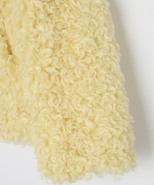 mic by Olu.（ミックバイオルドット）の「カーリーベルトファーコート（その他アウター・レディース・ブラウン/イエロー系その他/グレー・FREE）」の8枚目の写真