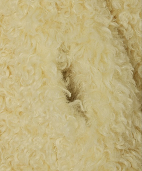 mic by Olu.（ミックバイオルドット）の「カーリーベルトファーコート（その他アウター・レディース・ブラウン/イエロー系その他/グレー・FREE）」の10枚目の写真