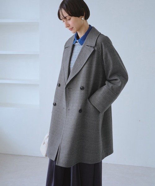 AUBETT オーベット 20AW メルトンジャージーコート 642 SUPER140's PILE MELTON OVER COAT - WUNDER