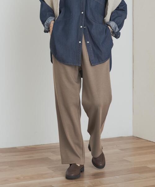 URBAN RESEARCH DOORS（アーバンリサーチドアーズ）の「ドライソフトダンボールイージーパンツ（その他パンツ・レディース・ブラック/カーキ/ブラウン・MEDIUM）」の5枚目の写真