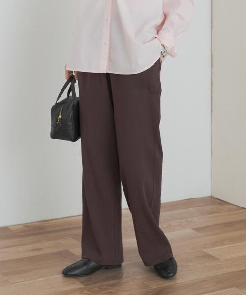 URBAN RESEARCH DOORS（アーバンリサーチドアーズ）の「ドライソフトダンボールイージーパンツ（その他パンツ・レディース・ブラック/カーキ/ブラウン・MEDIUM）」の18枚目の写真