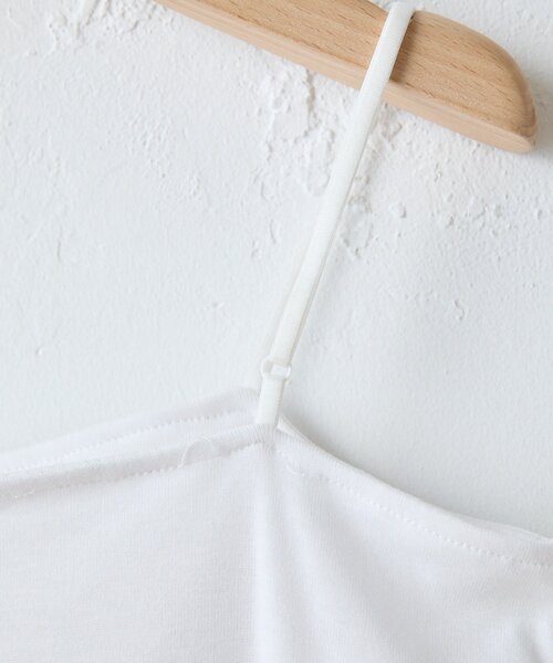 SHENERY（シーナリー）の「カップ付きベーシックキャミ（キャミソール・レディース・ブラック/ホワイト・MEDIUM/SMALL）」の5枚目の写真