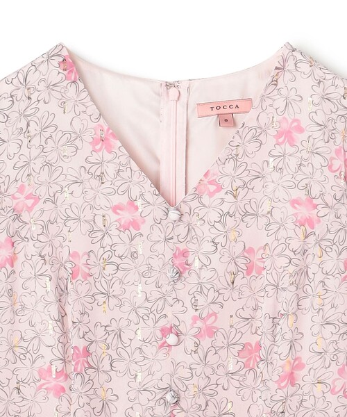 TOCCA（トッカ）の「BLOOMING CLOVER ドレス（ワンピース・レディース・ピンク系5/ブラック系5・0/4/6/00/2）」の14枚目の写真