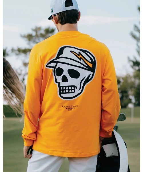 DEVEREUX GOLF（デヴァローゴルフ）の「Johnnie Walker Golf Long Sleeve Tee（Tシャツ/カットソー・メンズ・ゴールド・SMALL/MEDIUM/LARGE）」の2枚目の写真