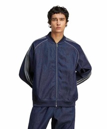 adidas アディダス デニムブルゾン ジップアップ ブラック adidas｜アディダスのデニムジャケット（ジップアップ）通販