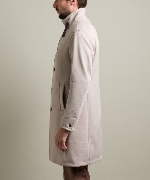 HIDEAWAYS NICOLE（ハイダウェイニコル）の「【HIDEAWAYS BLACK】マイクロ起毛ポンチ　スタンドコート（その他アウター・メンズ・ダークブラウン/シルバーグレー/ネイビー/ブラック・MEDIUM/X-LARGE/LARGE）」の11枚目の写真