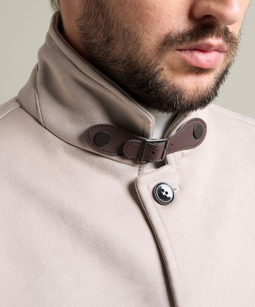 HIDEAWAYS NICOLE（ハイダウェイニコル）の「【HIDEAWAYS BLACK】マイクロ起毛ポンチ　スタンドコート（その他アウター・メンズ・ダークブラウン/シルバーグレー/ネイビー/ブラック・MEDIUM/X-LARGE/LARGE）」の14枚目の写真