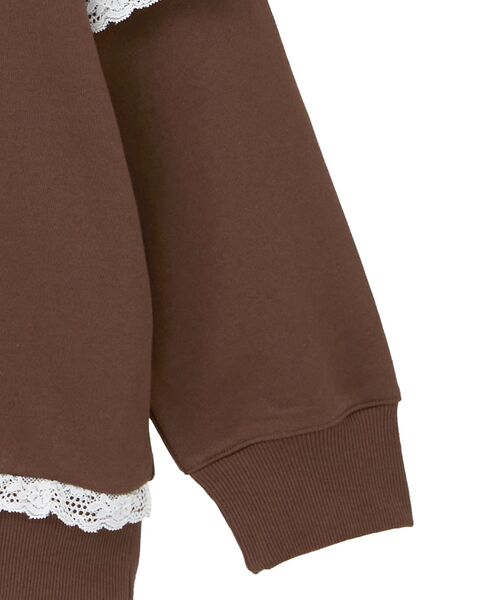 earth music&ecology（アースミュージックアンドエコロジー）の「レーススウェットプルオーバー（スウェット・レディース・ホワイト系その他2/グレー/ブラウン・FREE）」の11枚目の写真