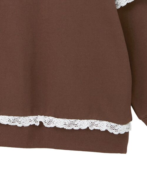 earth music&ecology（アースミュージックアンドエコロジー）の「レーススウェットプルオーバー（スウェット・レディース・ホワイト系その他2/グレー/ブラウン・FREE）」の12枚目の写真