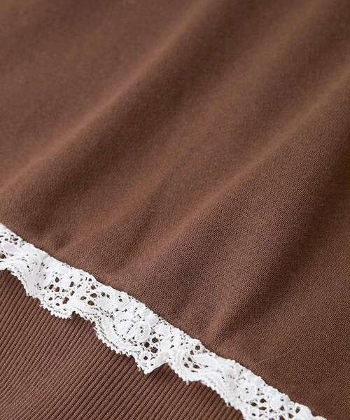 earth music&ecology（アースミュージックアンドエコロジー）の「レーススウェットプルオーバー（スウェット・レディース・ホワイト系その他2/グレー/ブラウン・FREE）」の14枚目の写真