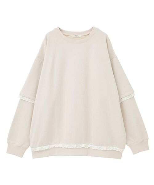 earth music&ecology（アースミュージックアンドエコロジー）の「レーススウェットプルオーバー（スウェット・レディース・ホワイト系その他2/グレー/ブラウン・FREE）」の19枚目の写真