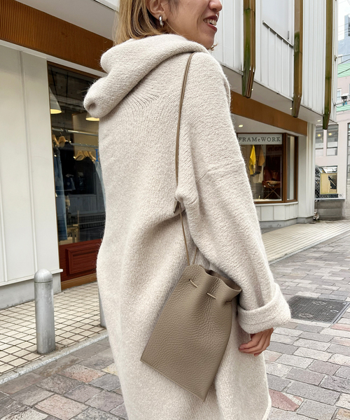 FRAMeWORK（フレームワーク）の「ITTI/イッチ HERRIE KINCHAKU POUCH PM（ショルダーバッグ・レディース・ブラック/ベージュ・FREE）」の7枚目の写真