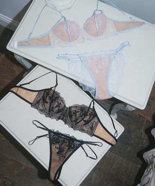 MINAMOコラボ】グロウレース ショーツセット（ブラ&ショーツ