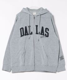 裏起毛ワイドシルエットZIPパーカー