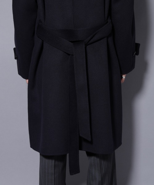 NANO universe（ナノユニバース）の「ウールリバースタンドベルテッドコート（ステンカラーコート・メンズ・ブラウン/ネイビー/グレー系その他2・M/L）」の11枚目の写真