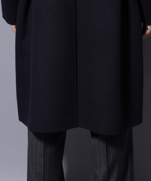 NANO universe（ナノユニバース）の「ウールリバースタンドベルテッドコート（ステンカラーコート・メンズ・ブラウン/ネイビー/グレー系その他2・M/L）」の10枚目の写真