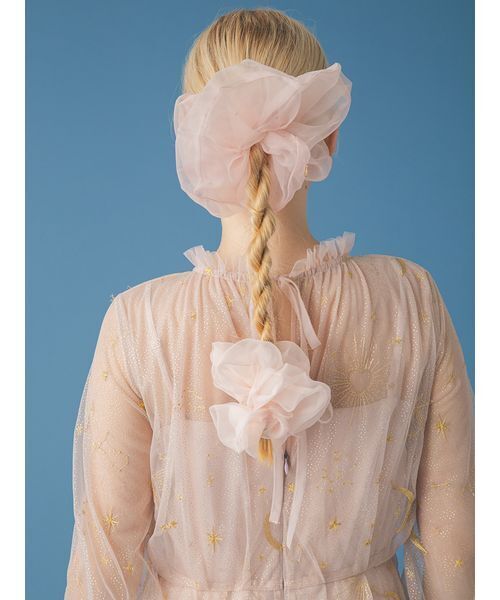 FURFUR（ファーファー）の「ボリュームオーガンジーシュシュセット（その他ヘアアクセサリー・レディース・ライトピンク/ピンク/ブラック/ライトブルー/ホワイト・F）」の17枚目の写真