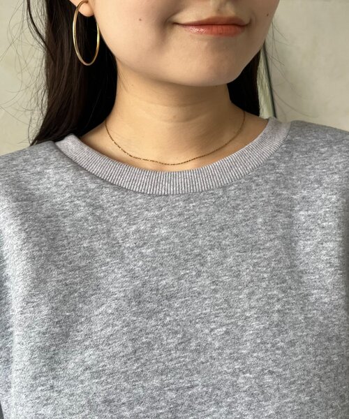 prose verse（プロズヴェール）の「バイカラー裾フリルスウェット（スウェット・レディース・グレー/ブラック・MEDIUM/LARGE）」の5枚目の写真