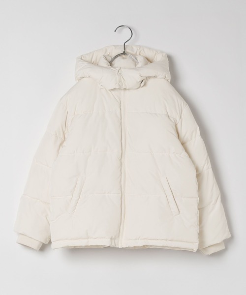 repipi armario（レピピ アルマリオ）の「【10C REPIPI】エアサーマルフードブルゾン（ダウンジャケット/コート・キッズ・アイボリー/ブラック/レオパード・110㎝/120㎝/130㎝）」の6枚目の写真