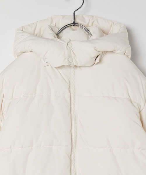 repipi armario（レピピ アルマリオ）の「【10C REPIPI】エアサーマルフードブルゾン（ダウンジャケット/コート・キッズ・アイボリー/ブラック/レオパード・110㎝/120㎝/130㎝）」の7枚目の写真