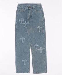 【Bl】アップリケデニムパンツ