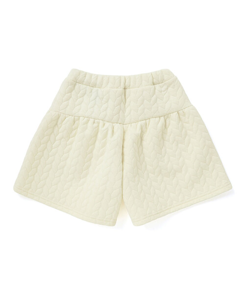 BeBe Petits Pois Vert（ベベプチポワヴェール）の「【店舗限定】【お揃い】キルトジャガード切り替えキュロットパンツ（その他パンツ・キッズ・ネイビー/オフホワイト・120cm/160cm/130cm/150cm/140cm/110cm）」の7枚目の写真
