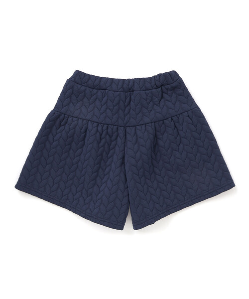 BeBe Petits Pois Vert（ベベプチポワヴェール）の「【店舗限定】【お揃い】キルトジャガード切り替えキュロットパンツ（その他パンツ・キッズ・ネイビー/オフホワイト・120cm/160cm/130cm/150cm/140cm/110cm）」の10枚目の写真