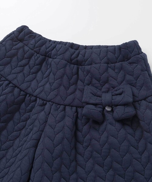 BeBe Petits Pois Vert（ベベプチポワヴェール）の「【店舗限定】【お揃い】キルトジャガード切り替えキュロットパンツ（その他パンツ・キッズ・ネイビー/オフホワイト・120cm/160cm/130cm/150cm/140cm/110cm）」の11枚目の写真