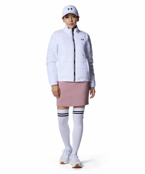 UNDER ARMOUR(アンダーアーマー)の「UAドライブ インサレーテッド 2ウェイ フルジップ ジャケット(ゴルフ/レディース)(その他アウター・レディース・ホワイト・M/L/XL/S)」の3枚目の写真