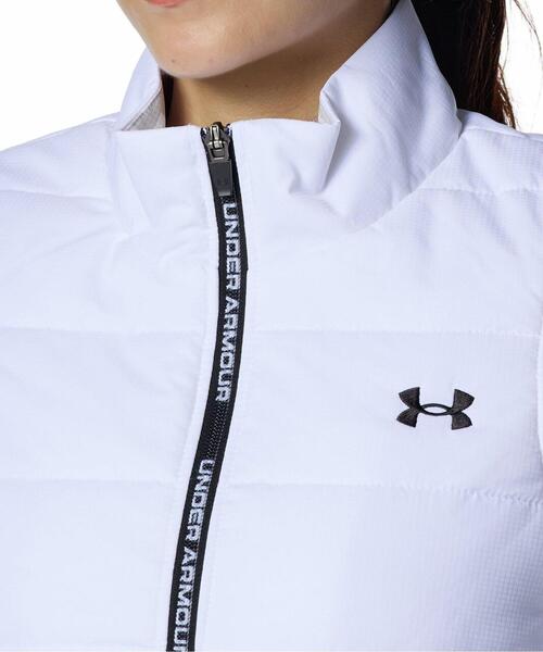 UNDER ARMOUR(アンダーアーマー)の「UAドライブ インサレーテッド 2ウェイ フルジップ ジャケット(ゴルフ/レディース)(その他アウター・レディース・ホワイト・M/L/XL/S)」の5枚目の写真