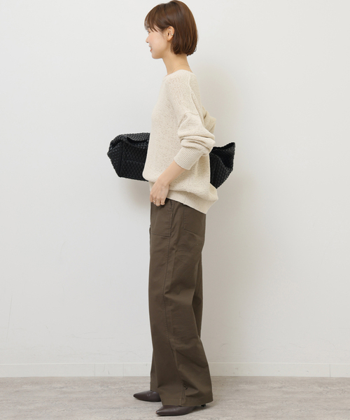 JOURNAL STANDARD relume(ジャーナルスタンダード レリューム)の「《追加25》ワイドベイカーパンツ(カーゴパンツ・レディース・ブラウン/ネイビー/ベージュ/カーキ・38/36/34)」の6枚目の写真